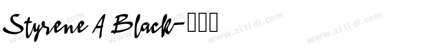 Styrene A Black字体转换